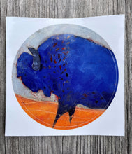 Load image into Gallery viewer, Sticker:  Blue Bison
