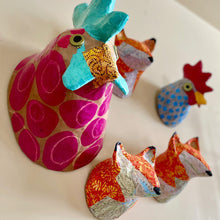 Load image into Gallery viewer, Fox Sculpture Paper Mache
